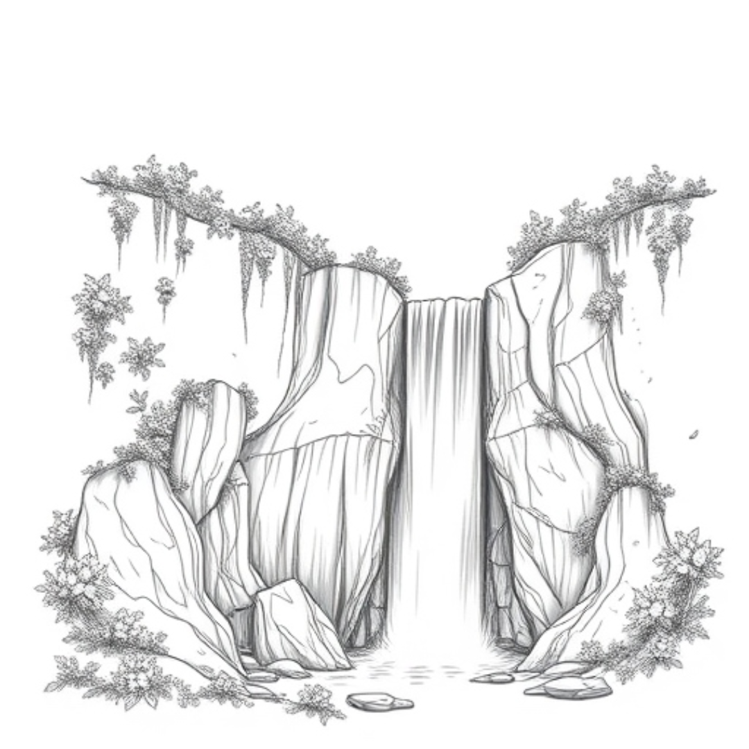 How to Draw Waterfalls