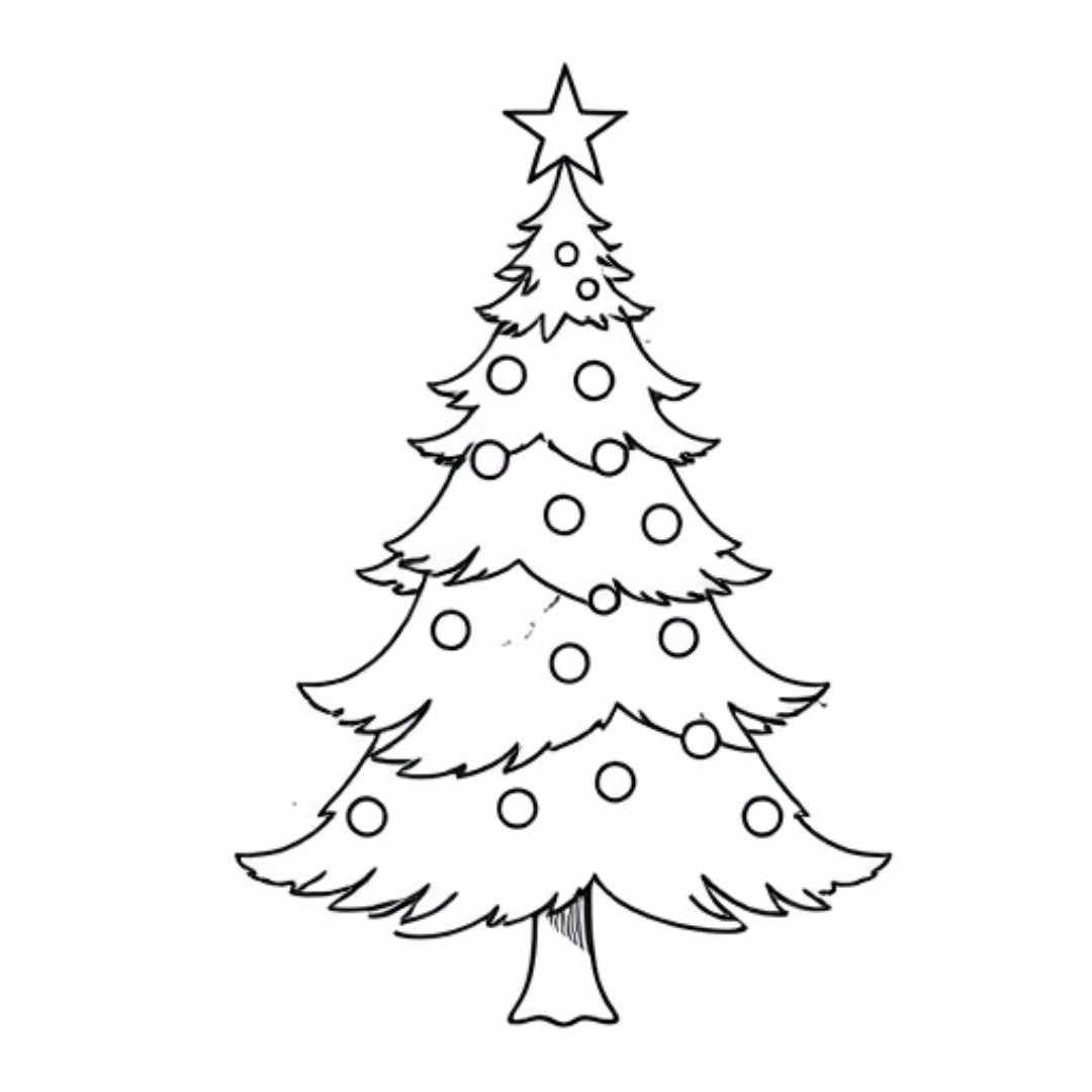 How to Draw a Christmas Tree for Digital Art